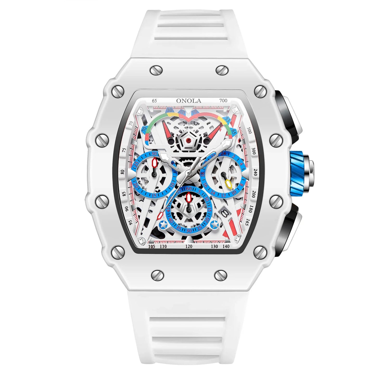ONOLA Brand Quartz Men Watches Multifunction Luminous Fashion Waterproof Sports Wristwatch