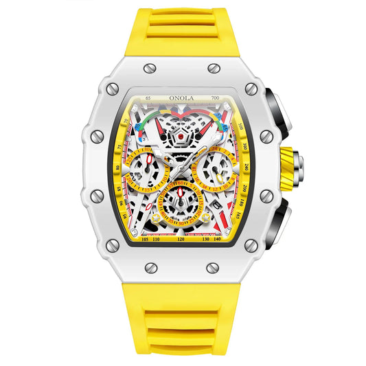 ONOLA Brand Quartz Men Watches Multifunction Luminous Fashion Waterproof  Sports Wristwatch
