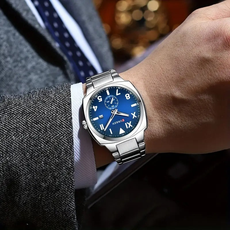 CURREN Men's Square Quartz Watch